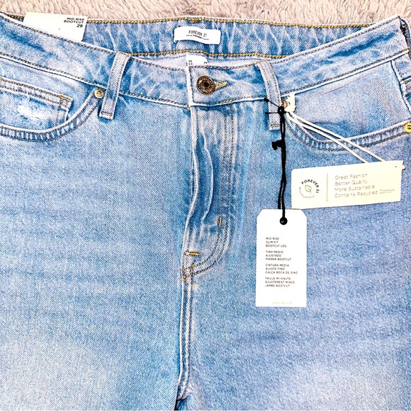 Mid rise slim fit bootcut jeans - Picture 3 of 14